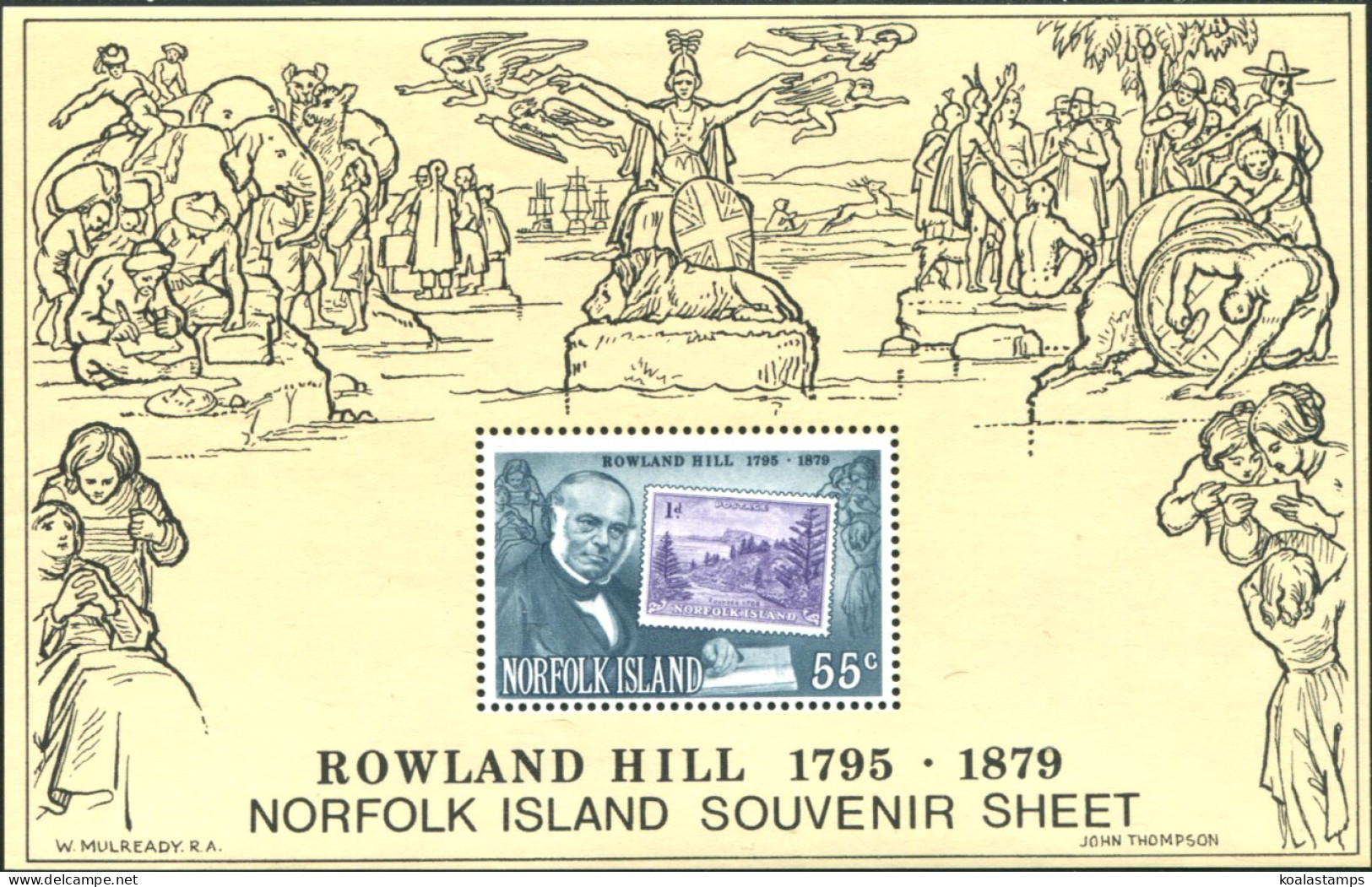 Norfolk Island 1979 SG228 Sir Rowland Hill Stamp MS MNH - Norfolkinsel