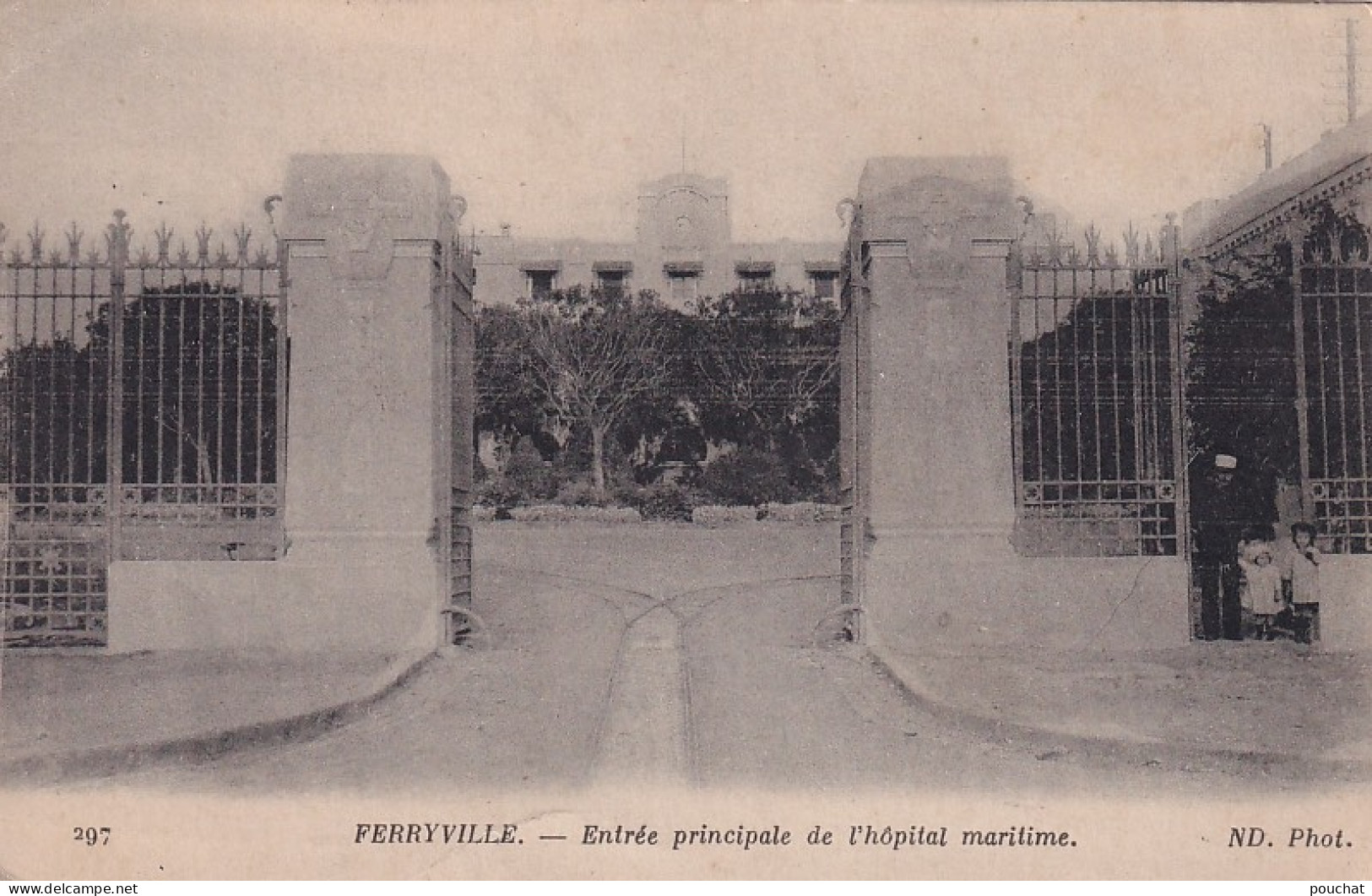 FI 28- FERRYVILLE ( TUNISIE ) - ENTREE PRINCIPALE DE L'HOPITAL MARITIME - Tunisia