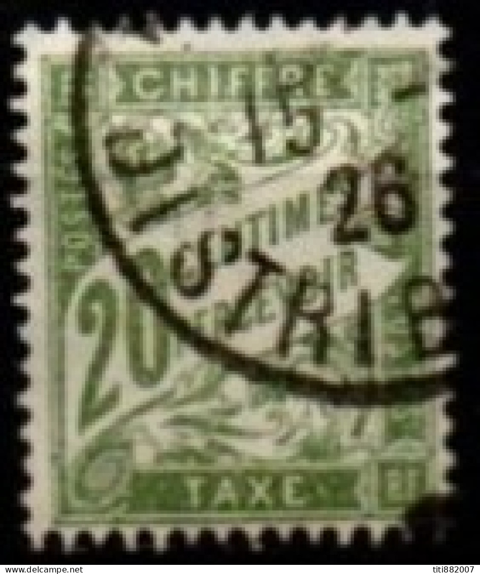 FRANCE    -   Taxe   -   1893.   Y&T N° 31 Oblitéré. - 1859-1959 Afgestempeld