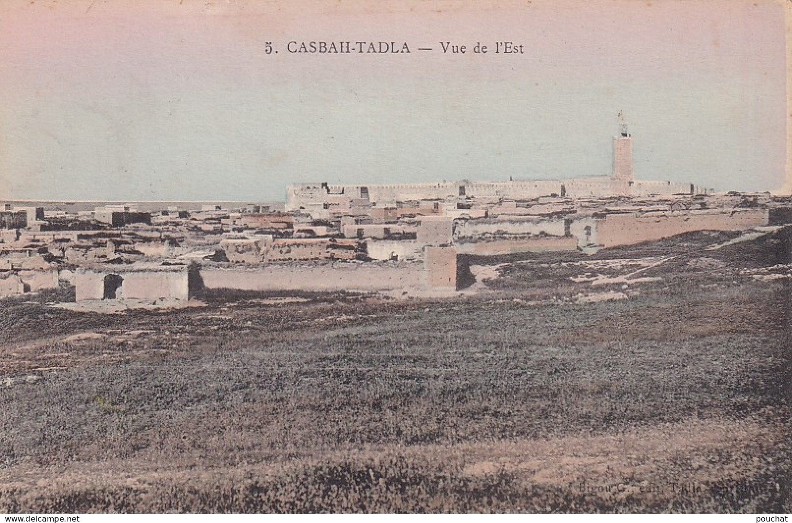 FI 29- CASBAH TADLA , MAROC - VUE DE L'EST - CARTE COLORISEE - Autres & Non Classés