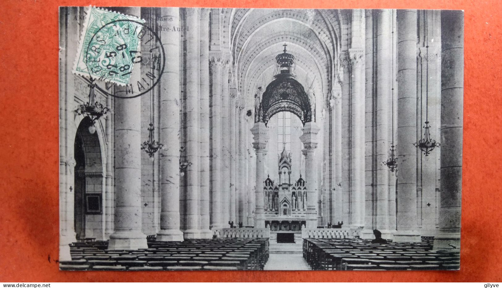 CPA (49) Angers. Eglise Notre Dame. Maitre Autel. Animation. (7A.n°176) - Angers