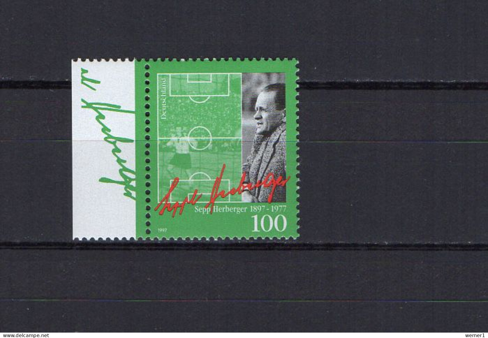 Germany 1997 Football Soccer, Sepp Herberger 100th Birthday Anniv. Stamp MNH - Ongebruikt