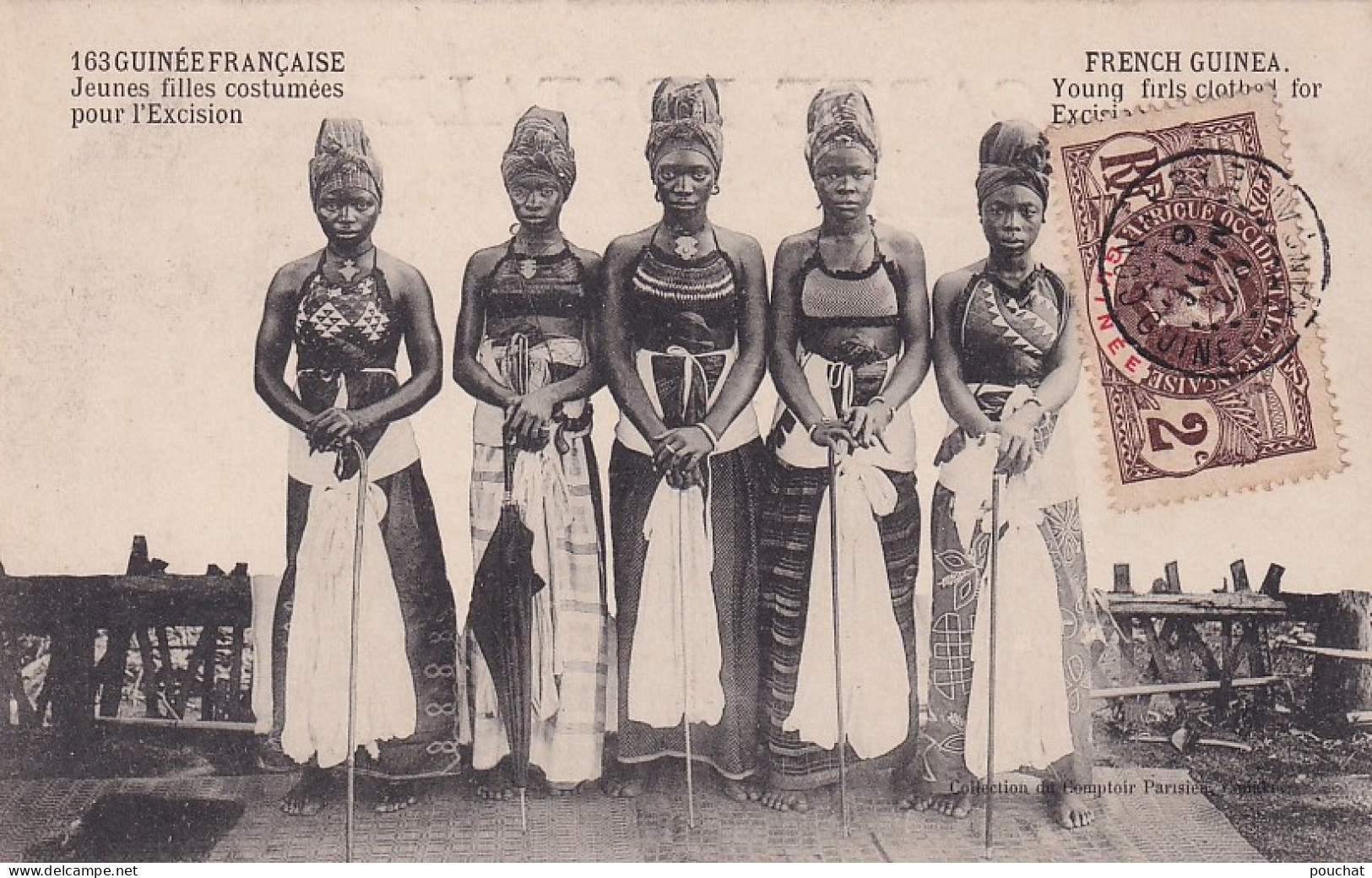 GU Nw- JEUNES FILLES COSTUMEES POUR L'EXCISION - GUINEE FRANCAISE - Africa