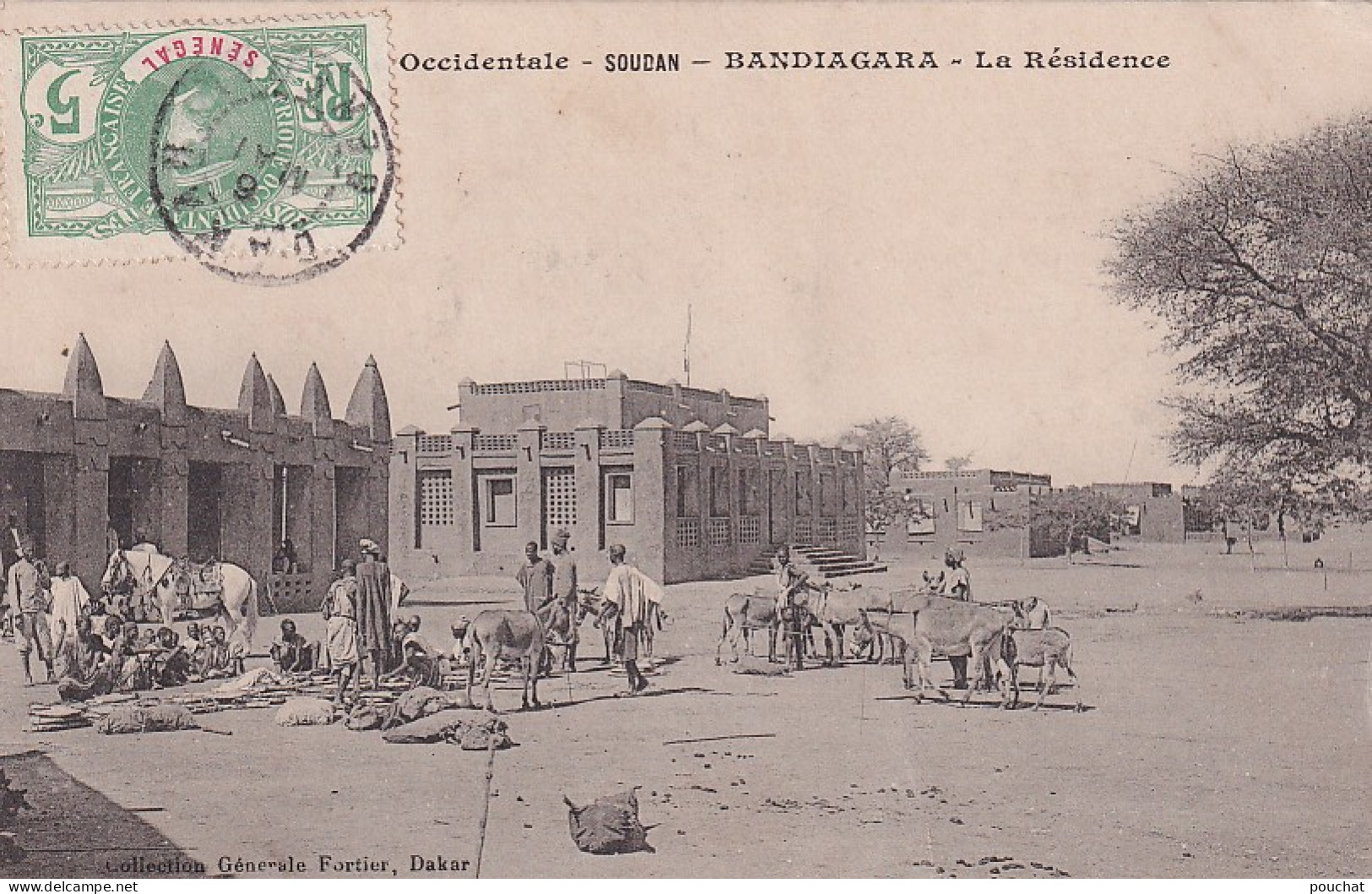 GU Nw- BANDIAGARA  ( SOUDAN ) - LA RESIDENCE - ANIMATION - Sudan