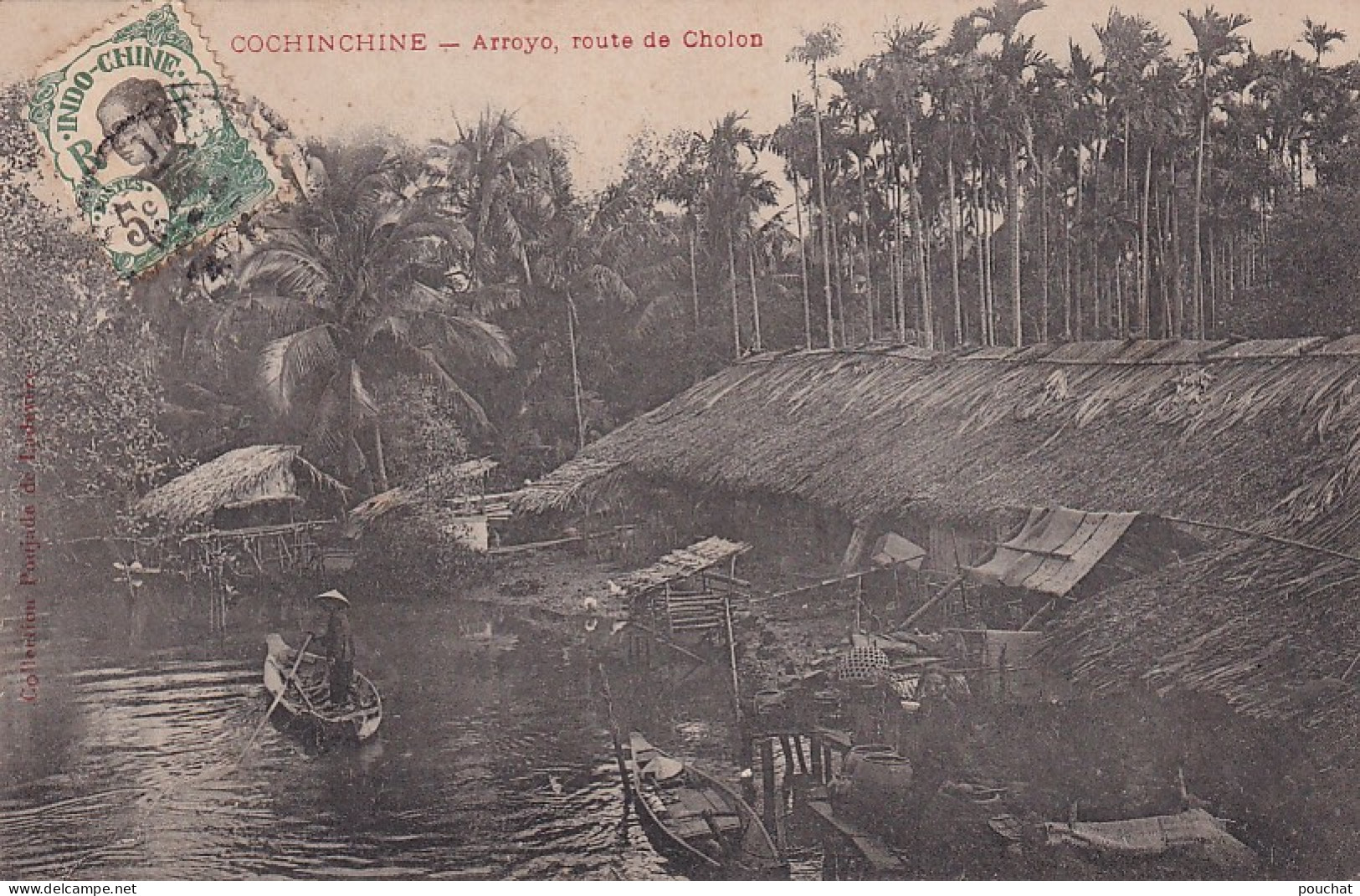 GU Nw- COCHINCHINE - ARROYO , ROUTE DE CHOLON - ANIMATION - VILLAGE - Viêt-Nam