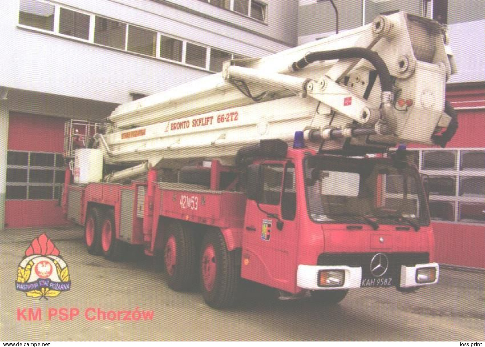 Fire Engine Mercedes Benz 4428 With Bronto Skylift 66-2T2 - Camion, Tir