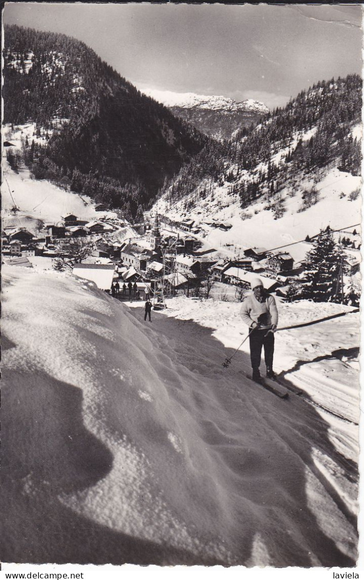 74 LA CLUSAZ - Alt. 1040 M - Téleski De La Ruade - Circulée 1961 - La Clusaz