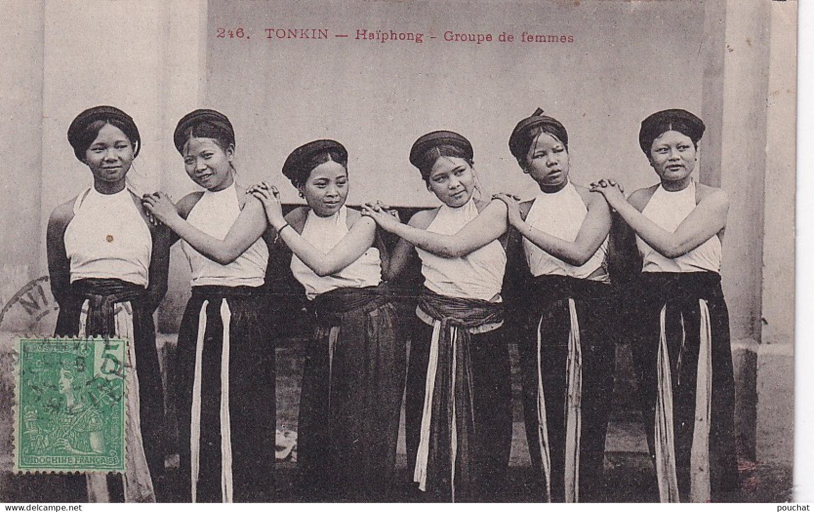 GU Nw - HAIPHONG - TONKIN ( VIETNAM ) - GROUPE DE FEMMES  - Viêt-Nam