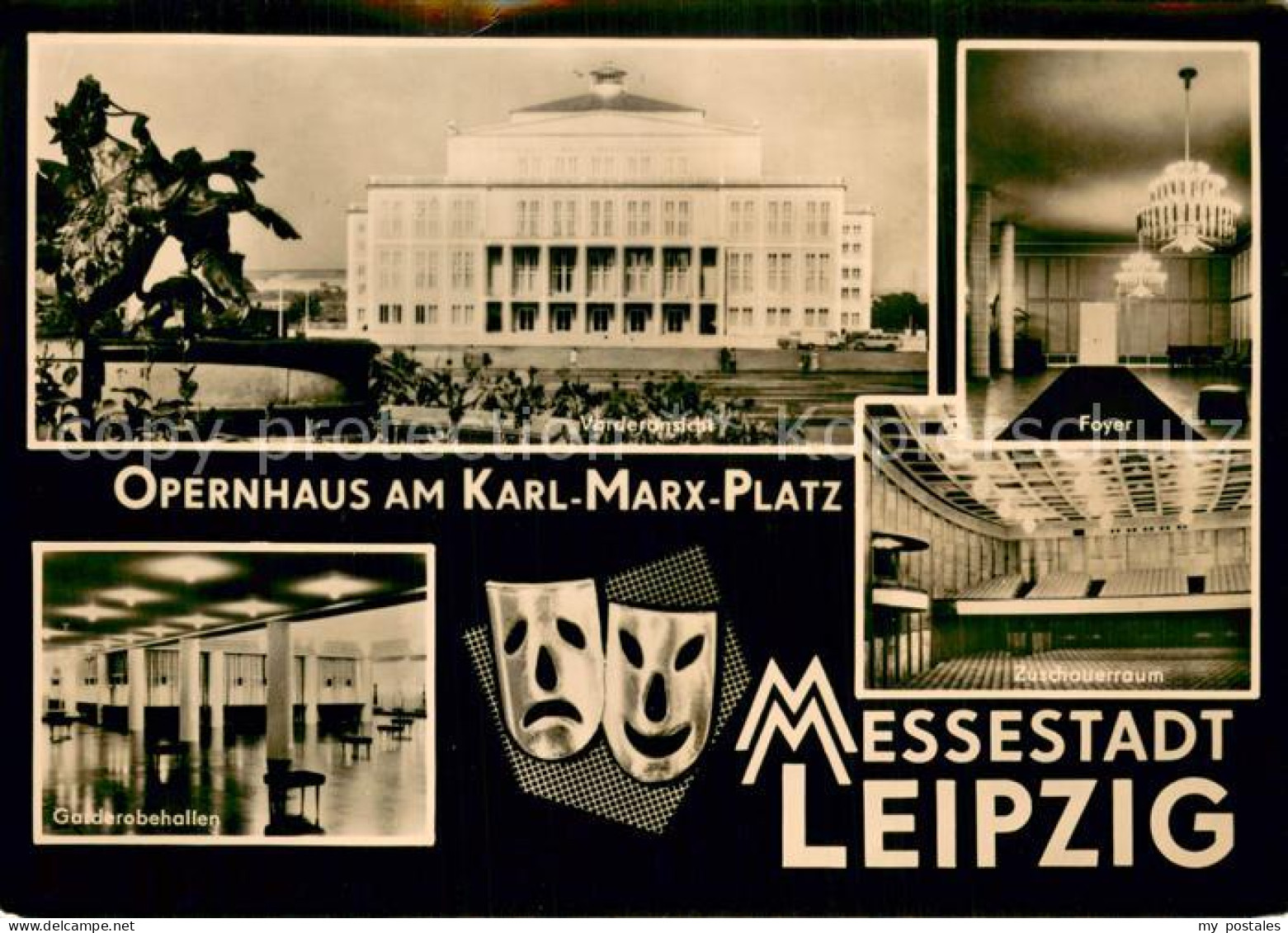 73778827 Leipzig Opernhaus Am Karl Marx Platz Foyer Zuschauerraum Garderobehalle - Leipzig