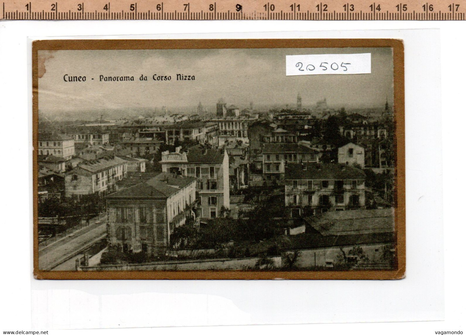 20505  CUNEO PANORAMA DA CORSO NIZZA ANNI 1922 - Cuneo