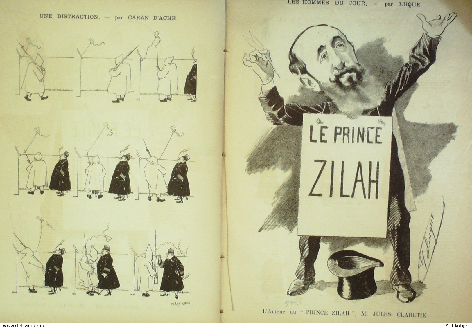 La Caricature 1885 N°271 Soirées Officielles Draner Claretie Par Luque Trock Caran D'Ache - Revistas - Antes 1900