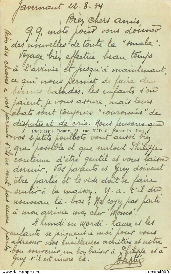 10  JAVERNANT   L'église   2 Scans - Other & Unclassified