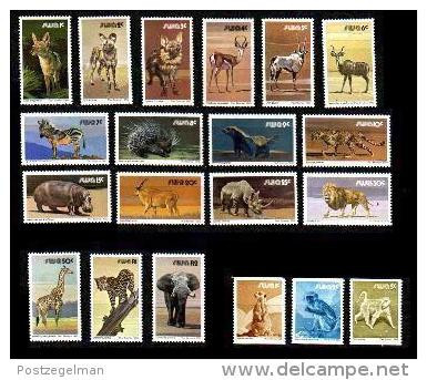 SOUTH WEST AFRICA 1980,  Mint Never Hinged Stamp(s), Animals,  Nr(s) 476-495 - Namibie (1990- ...)