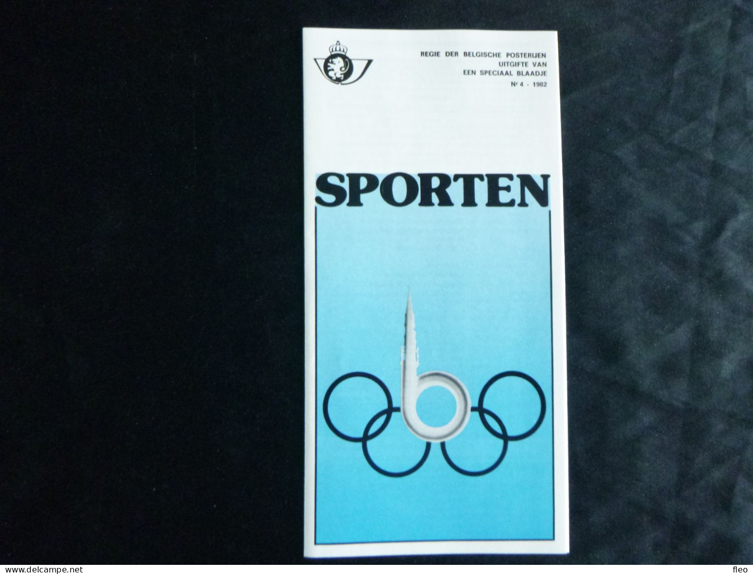 1982 BL58 (2043/2046) PF NL. HEEL MOOI ! Zegel Met Eerste Dag Stempel : SPORT - Post-Faltblätter