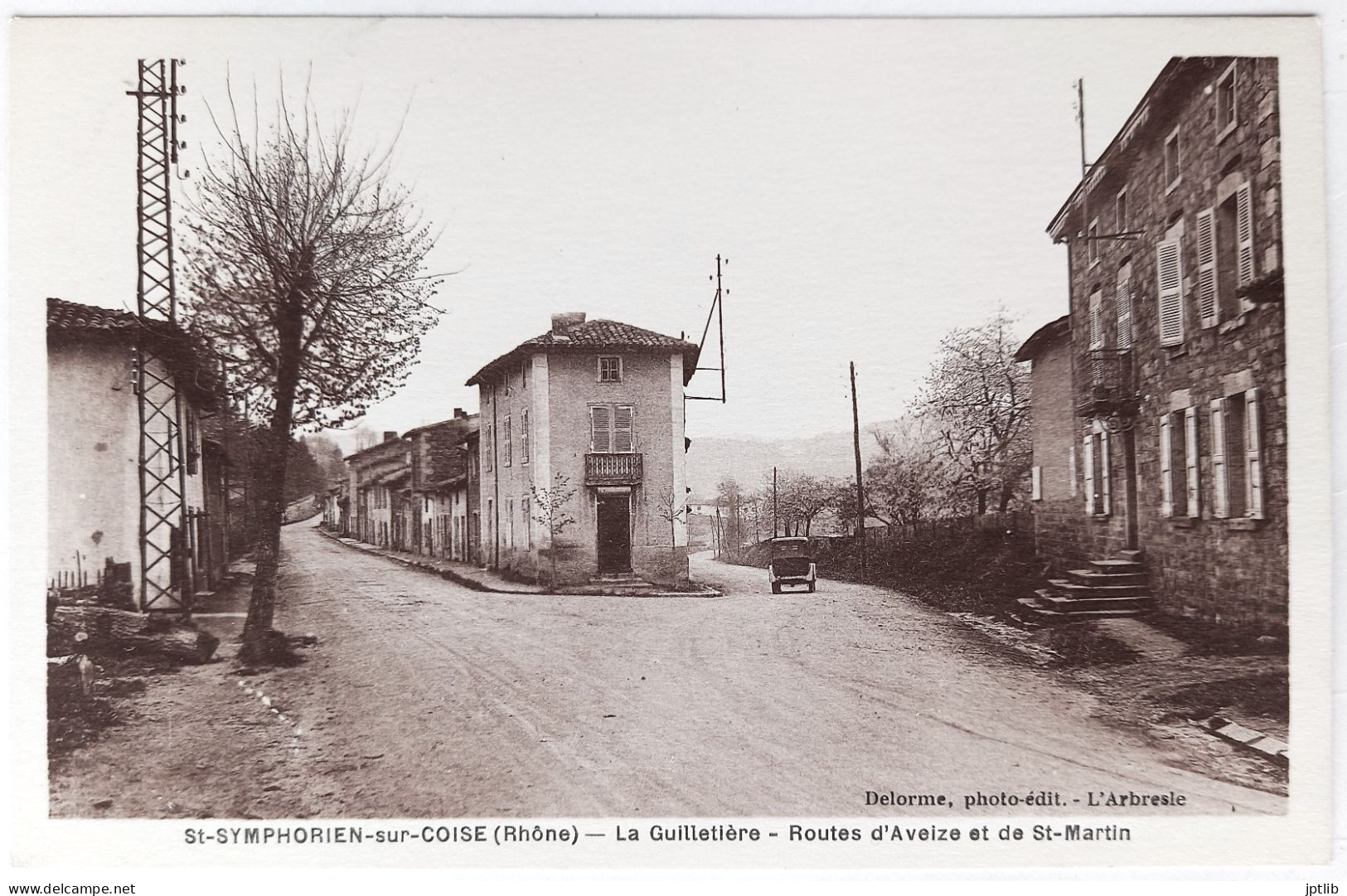 CPA Carte Postale / 69 Rhône, St Saint-Symphorien-sur-Coise / Delorme / La Guilletière - Routes D'Aveize Et De St-Martin - Saint-Symphorien-sur-Coise