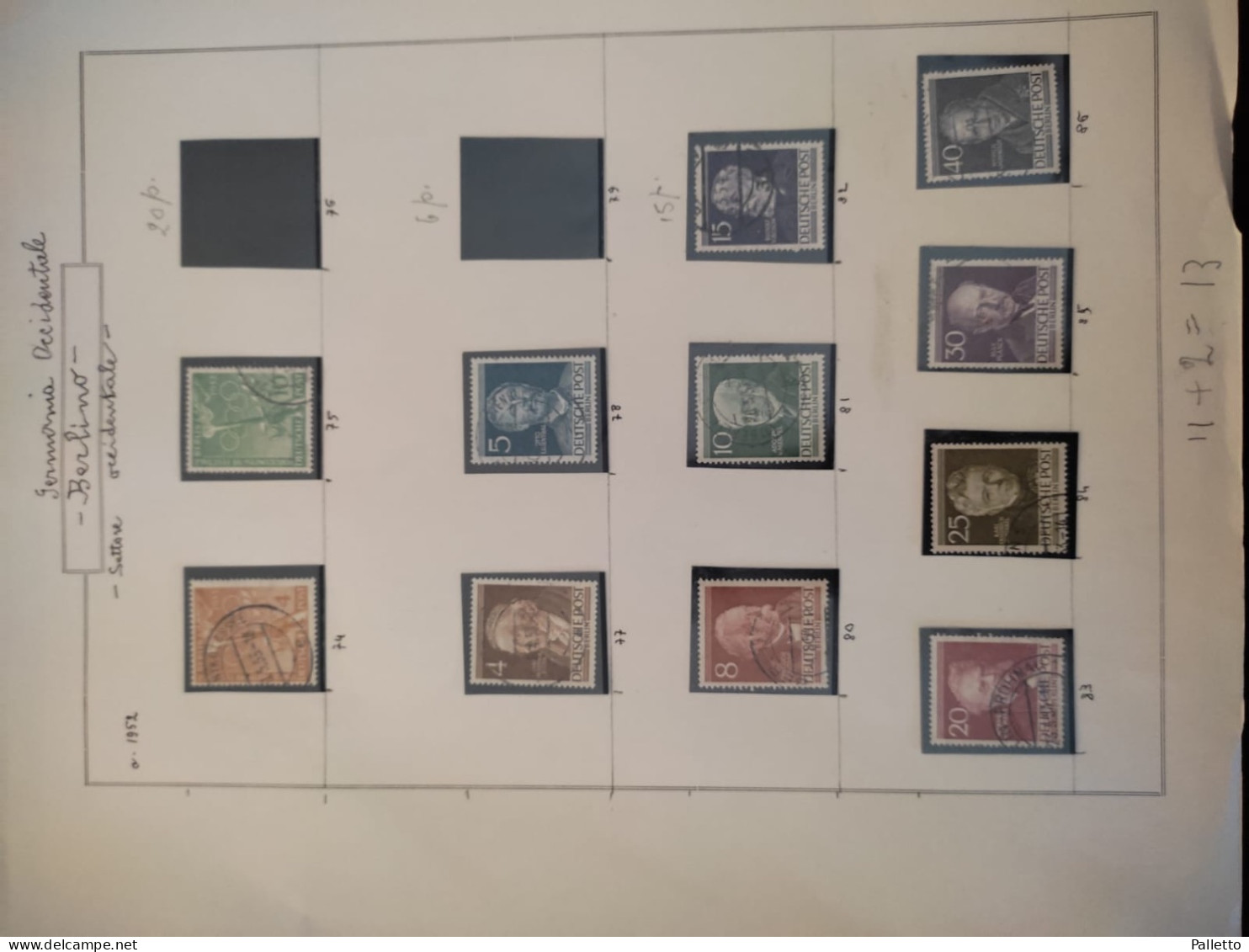 Album Con Custodia Collezione Di Francobolli Usati Di Germania Reich E Rep. Federale - Used Stamps