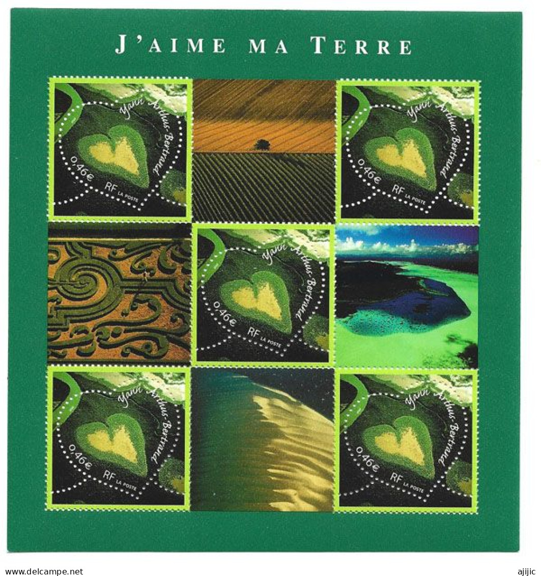 FRANCE. " I Love My Earth ! ",     M/S MINT MNH ** - Protección Del Medio Ambiente Y Del Clima