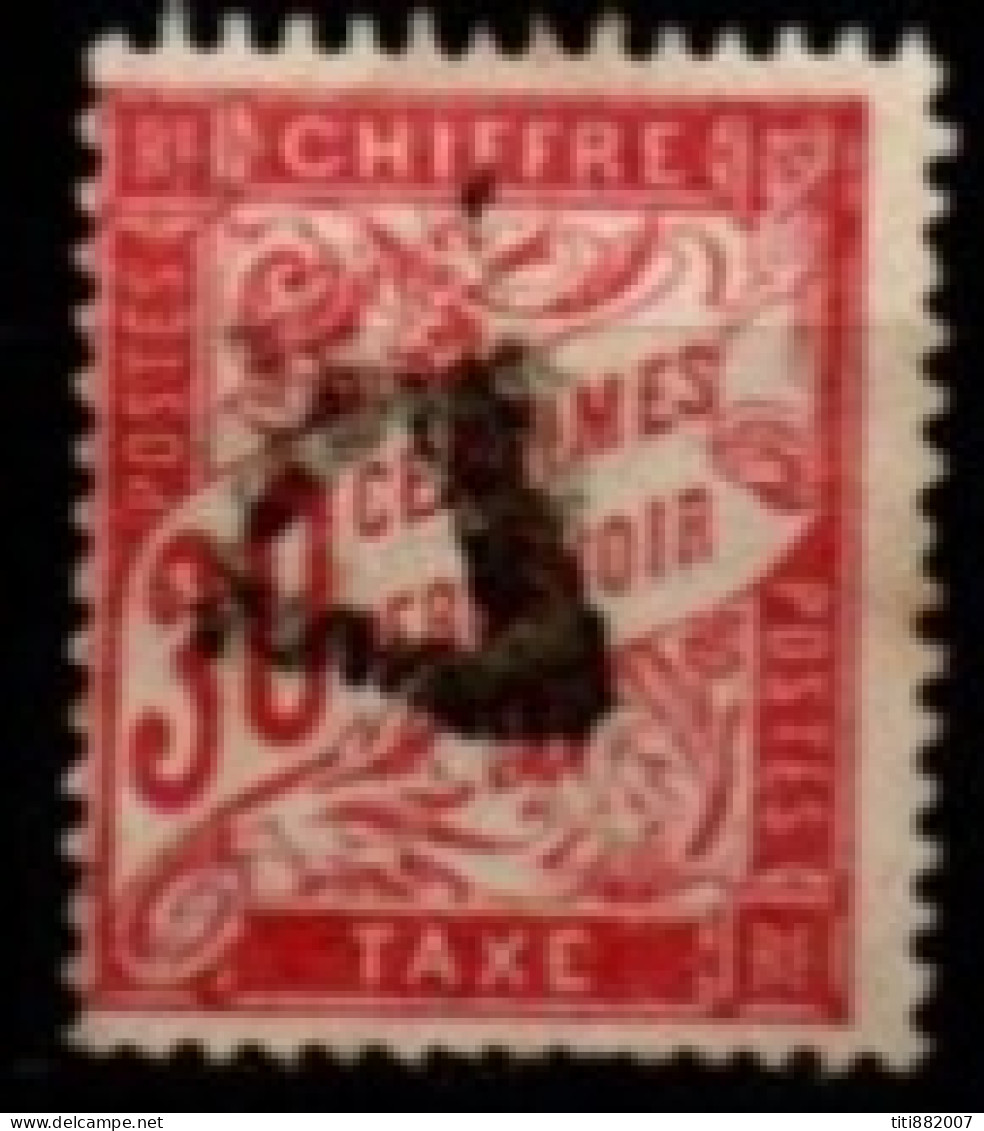 FRANCE    -   Taxe   -   1893.   Y&T N° 33 Oblitéré. - 1859-1959 Oblitérés