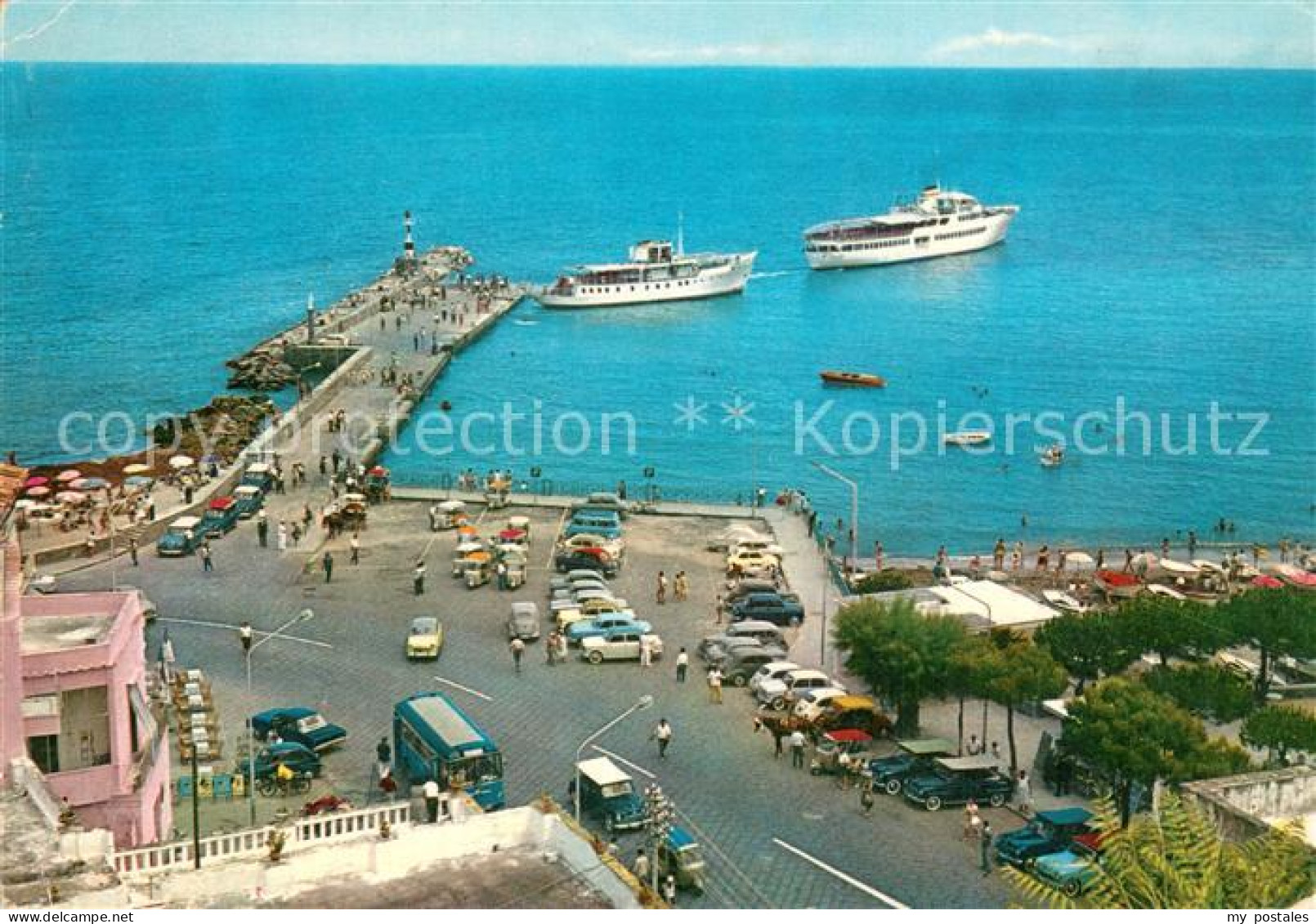 73778771 Casamicciola Isola D Ischia IT Piazza Marina Arrivo Dei Piroscafi Hafen - Sonstige & Ohne Zuordnung