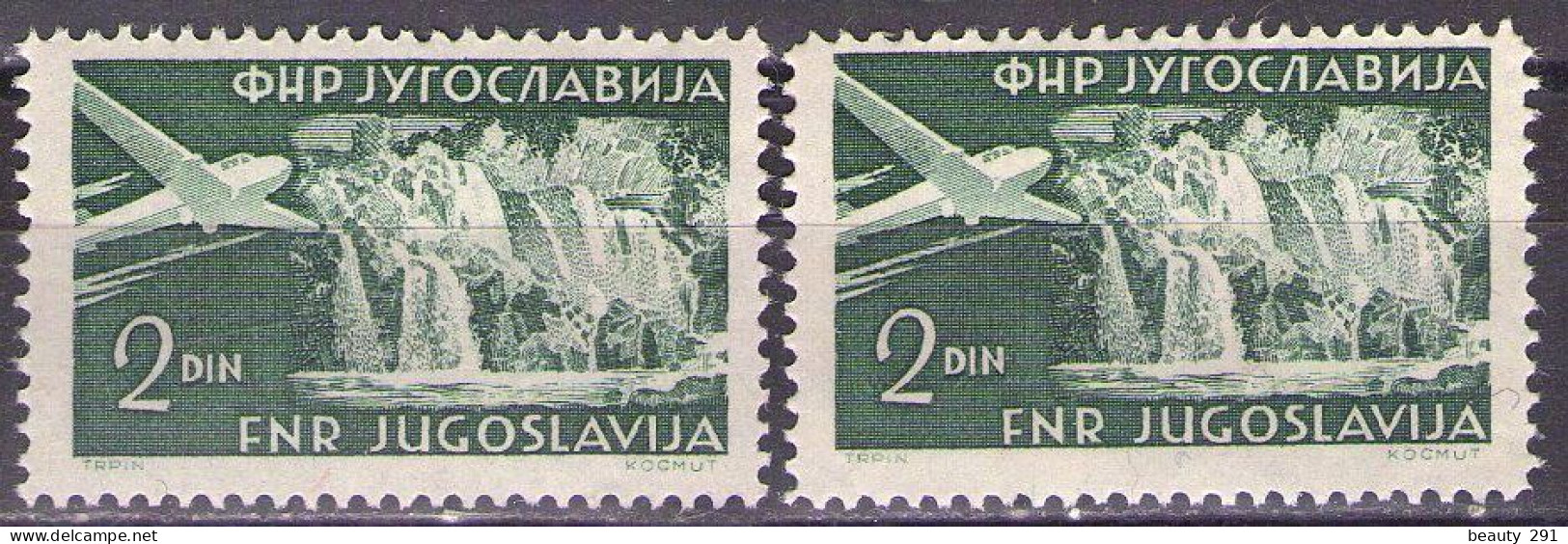 Yugoslavia 1951 - Airmail - Mi 645 A,C - MNH**VF - Neufs