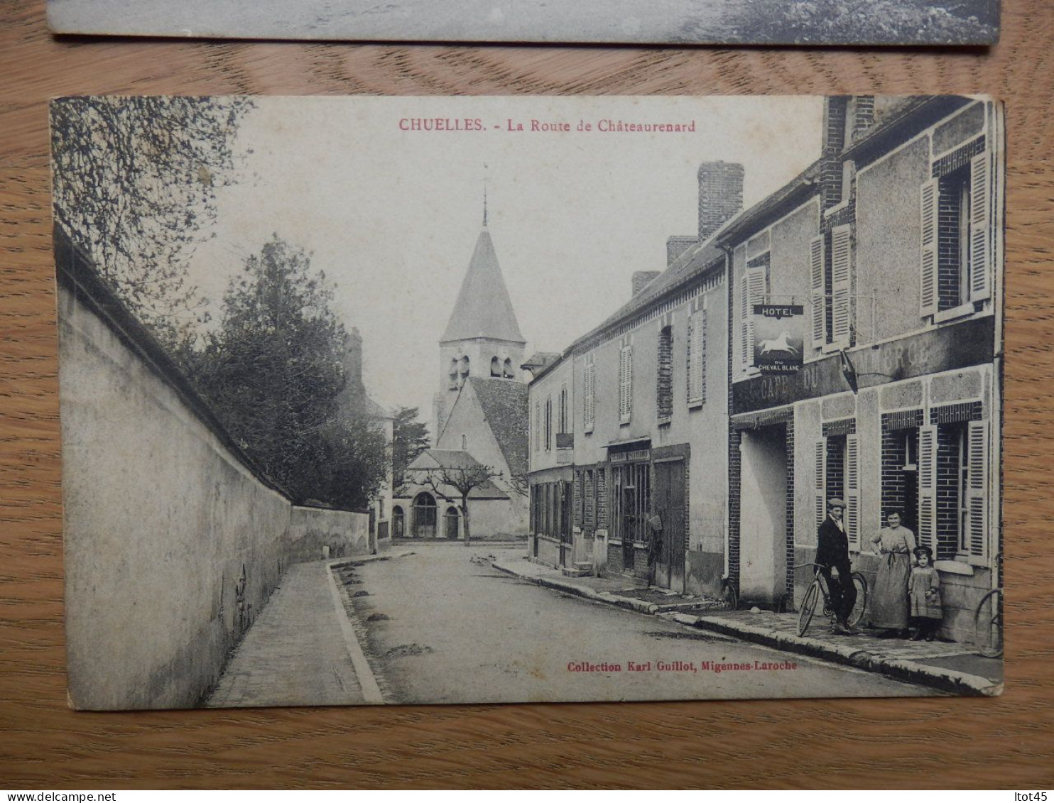 LOT DE 2 CPA CHUELLES 45 LES MAISONS D'ECOLE LA ROUTE DE CHATEAURENARD - Sonstige & Ohne Zuordnung