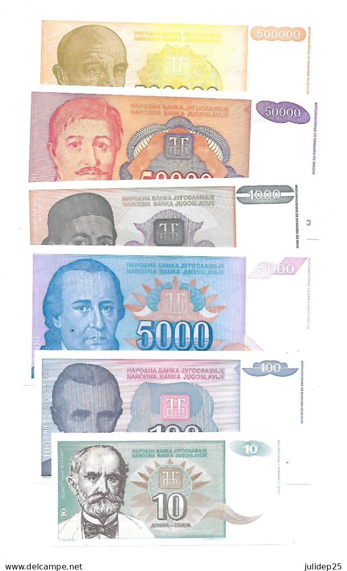 Yougoslavie Yugoslavia LOT Dinara 1994 UNC / NEUF - Yugoslavia