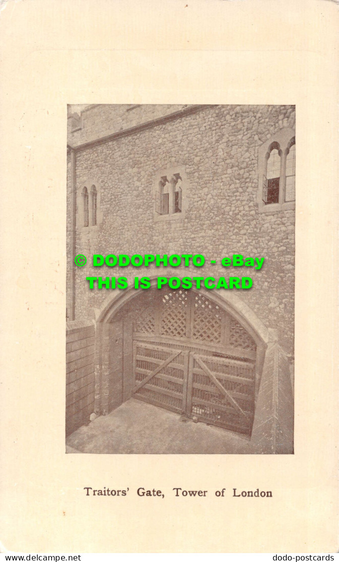 R538416 Traitors Gate. Tower Of London. E. L. P. Co. Series - Andere & Zonder Classificatie