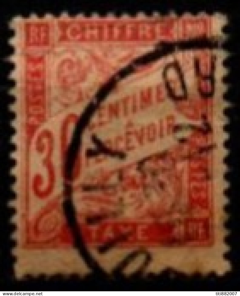 FRANCE    -   Taxe   -   1893.   Y&T N° 33 A Oblitéré. - 1859-1959 Afgestempeld