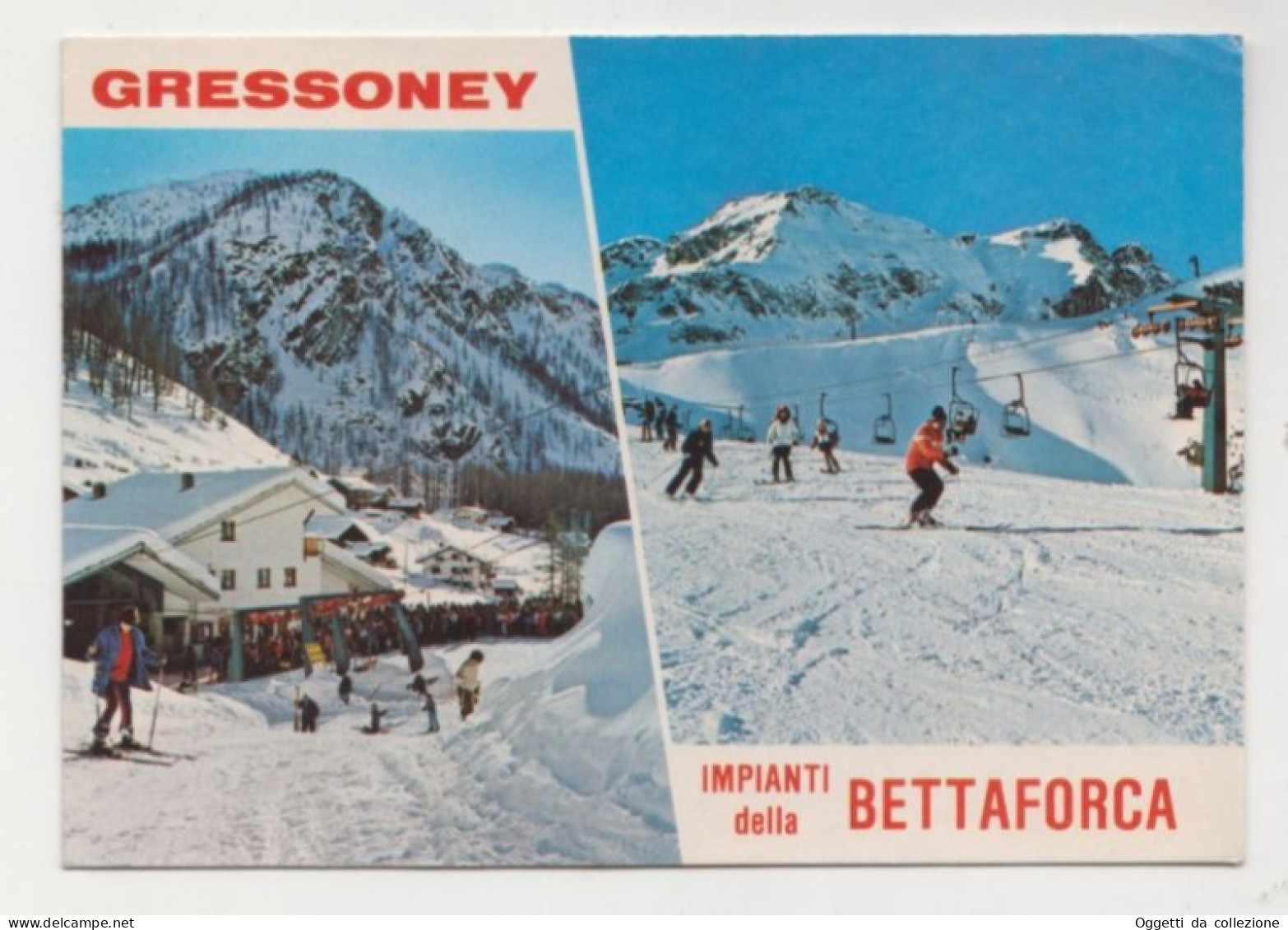 Gressoney La Trinitè , Impianti Della Bettaforca , Valle D'Aosta - Viaggiata 1985 - (1334) - Other & Unclassified