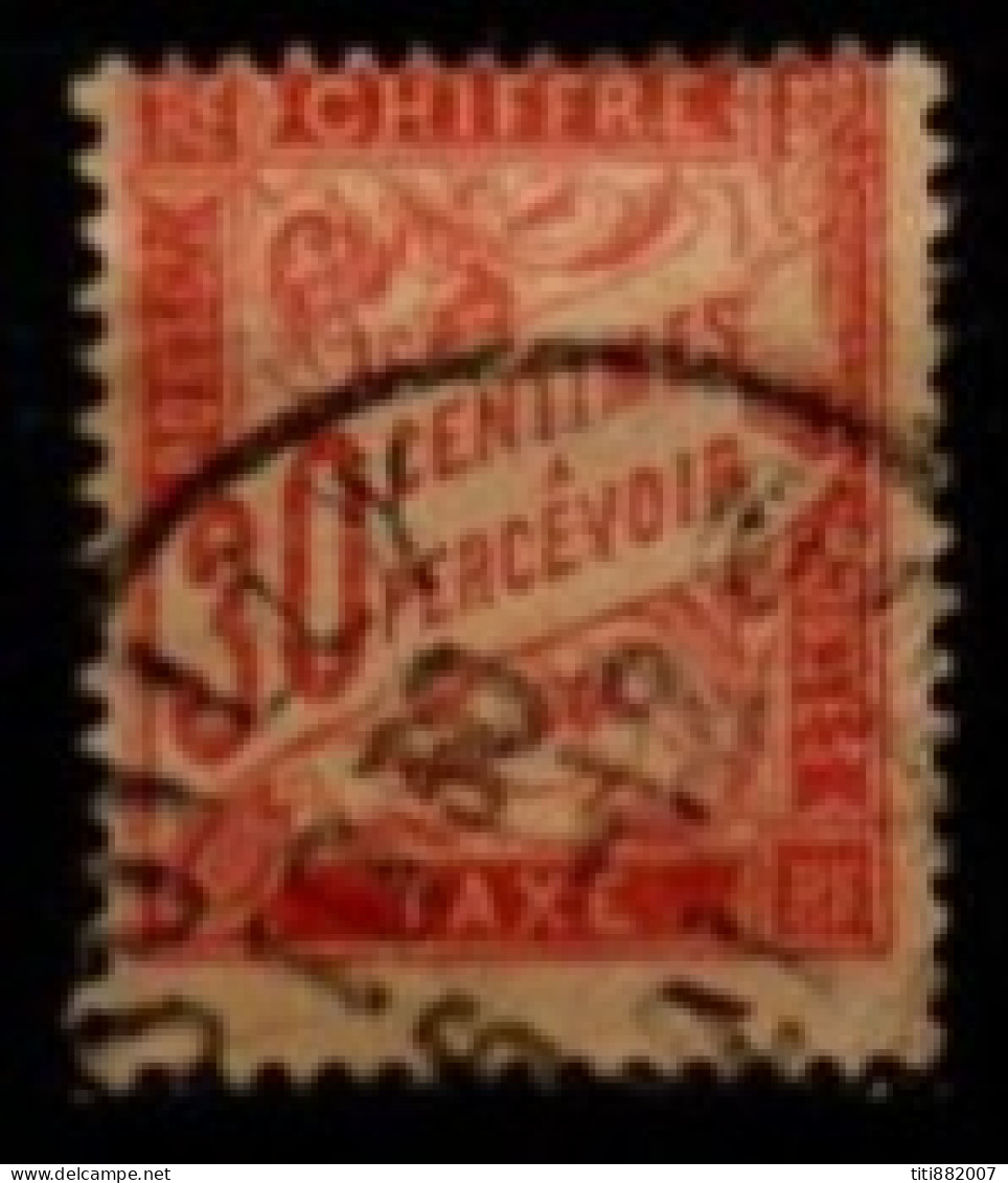 FRANCE    -   Taxe   -   1893.   Y&T N° 33 A Oblitéré. - 1859-1959 Afgestempeld