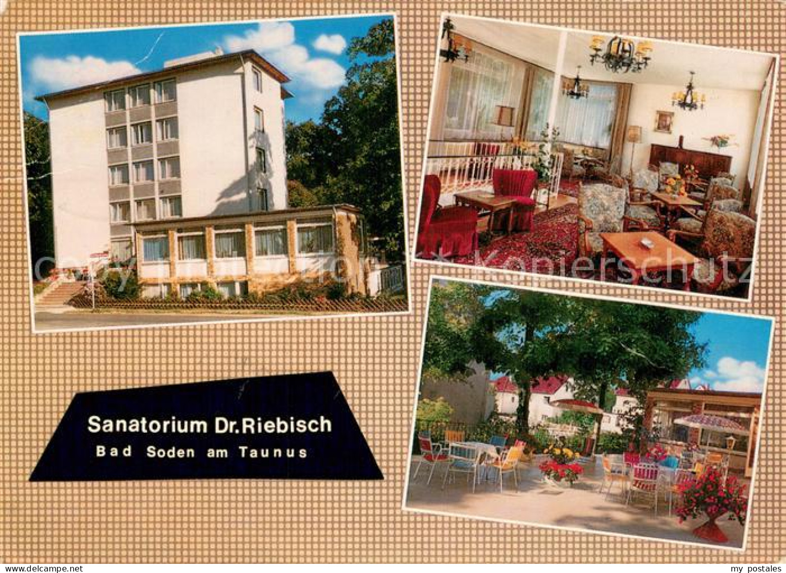 73778668 Bad Soden  Taunus Sanatorium Dr. Riebisch Aufenthaltsraum Restaurant Te - Bad Soden