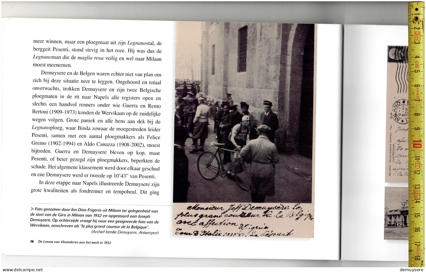 LADE R - Boek: STRAFFEN TOEBAK OP TWEE WIELEN - JOSEPH DEMUYSERE EN DE GIRO 1932-35 - 44 BLZ. - Cycling