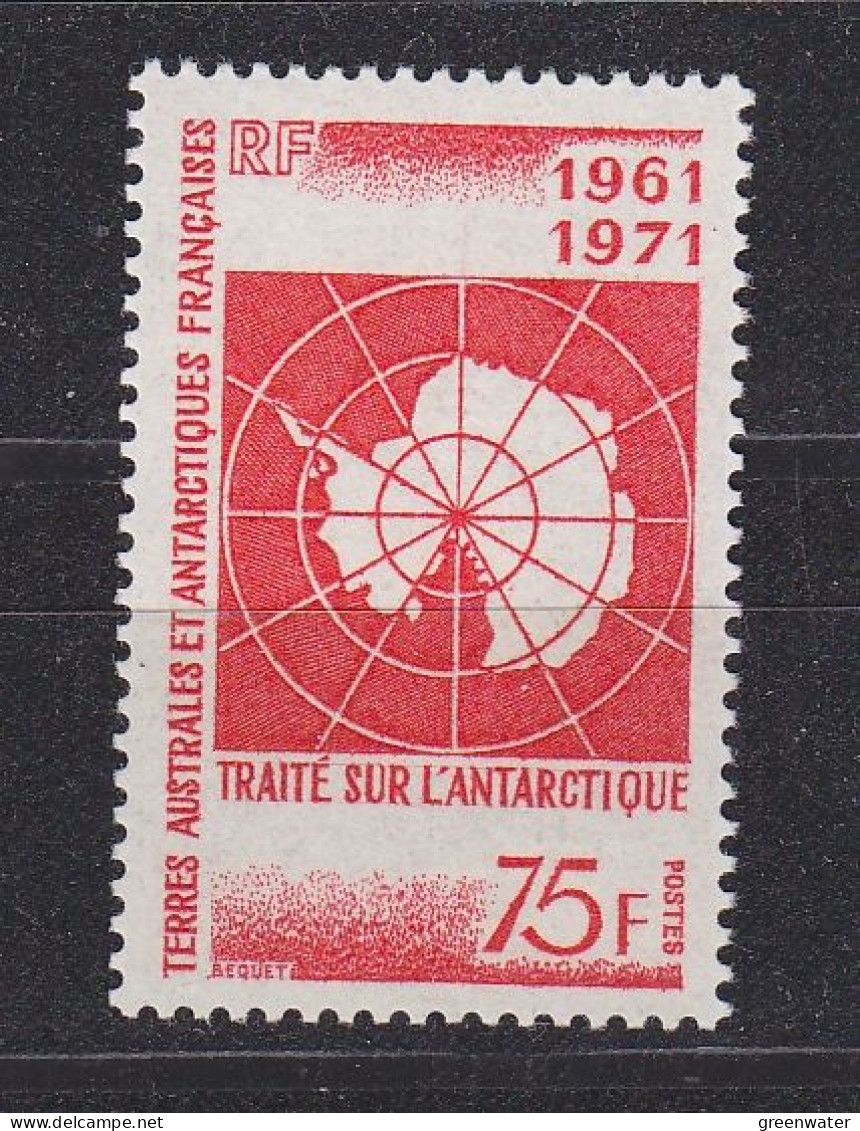 TAAF 1971 Antarctic Treaty 1v  ** Mnh (59701) ROCK BOTTOM - Neufs