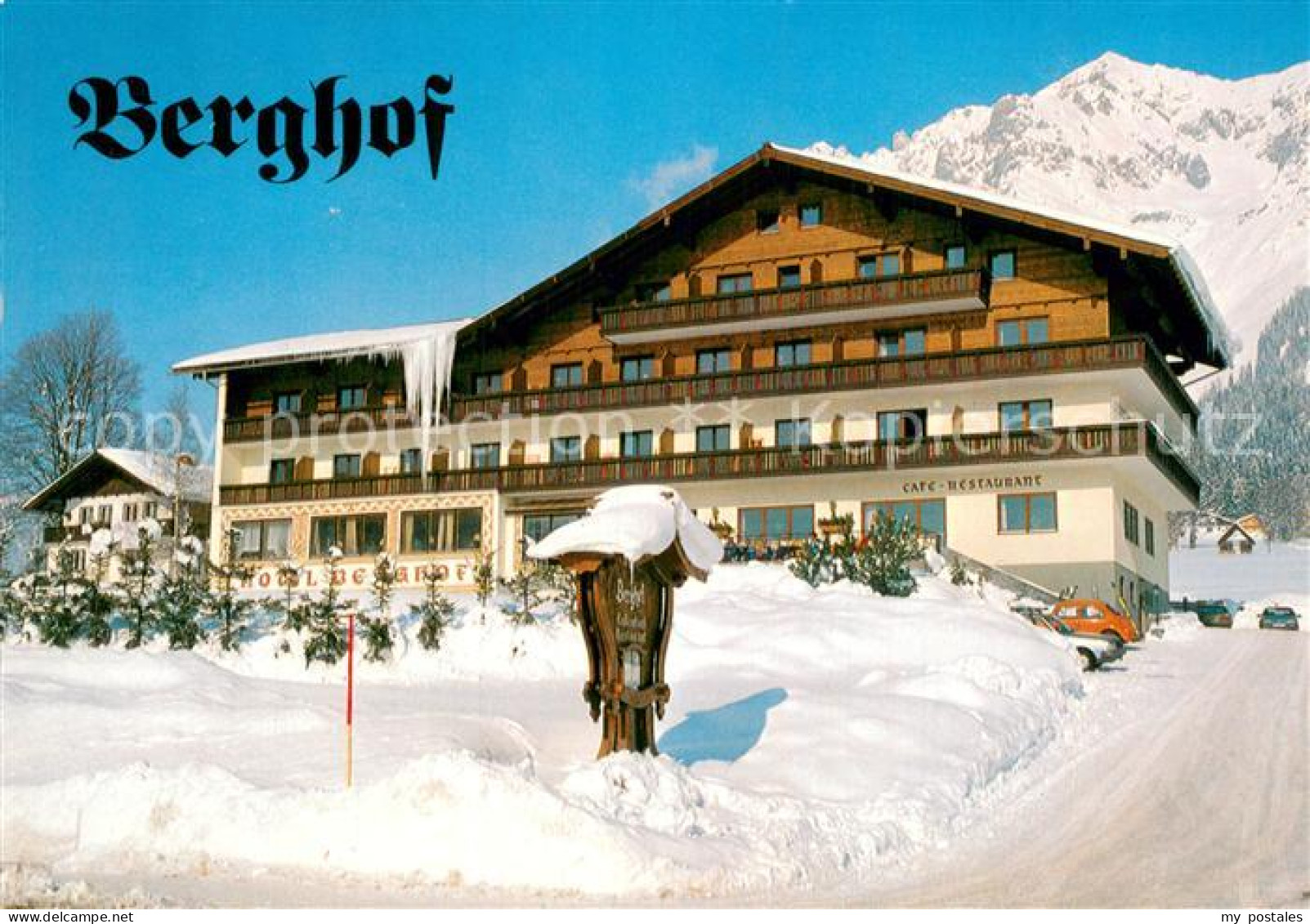 73778617 Ramsau Dachstein Steiermark Hotel Restaurant Berghof Winterlandschaft A - Andere & Zonder Classificatie