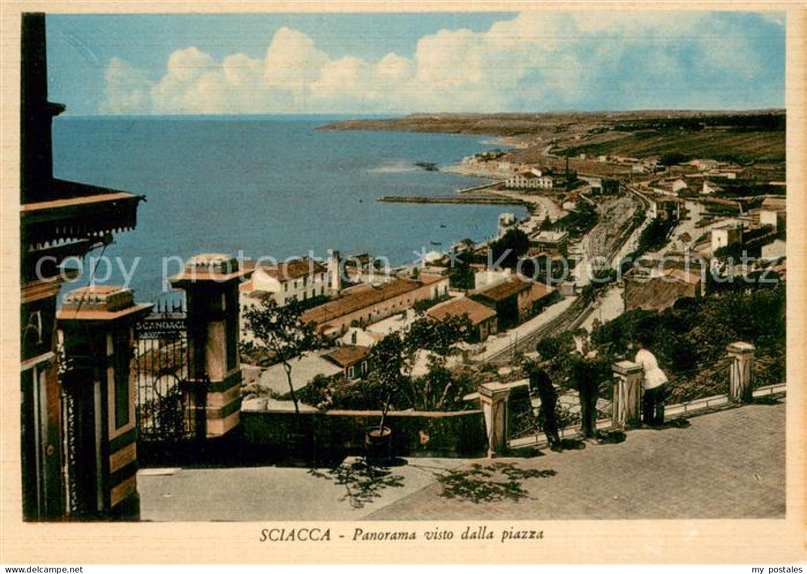 73778608 Sciacca Agrigento Panorama Visto Dalla Piazza Sciacca Agrigento - Sonstige & Ohne Zuordnung