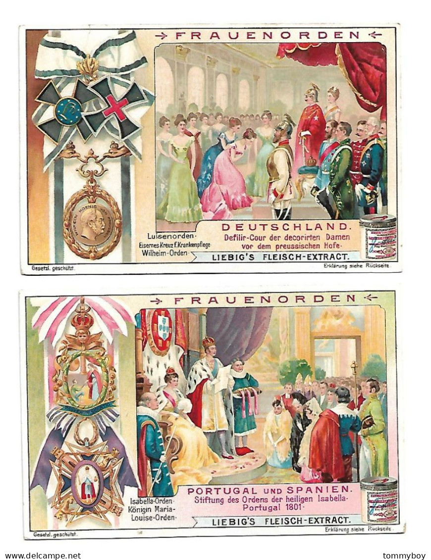 S 831, Liebig 6 Cards, Frauenorden (Germanà (ref B22) - Liebig