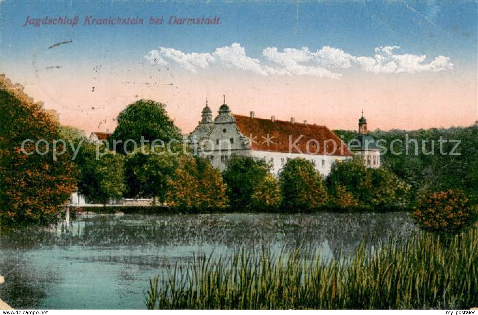 73778595 Darmstadt Jagdschloss Kranichstein Partie Am Wasser Feldpost Darmstadt - Darmstadt