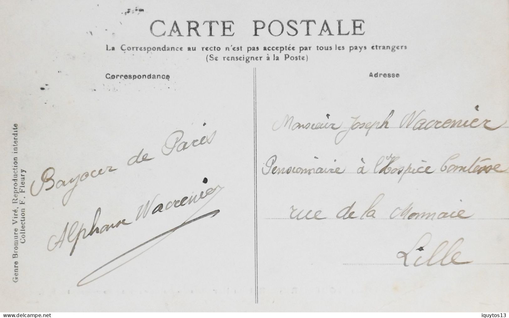 CPA. [75] > TOUT PARIS > N° 966 Bis - Bal Bullier, Pris Du Bd. De Port-Royal (Ve & XIIIe Arrt.) - 1910 - Coll. F. Fleury - Arrondissement: 05