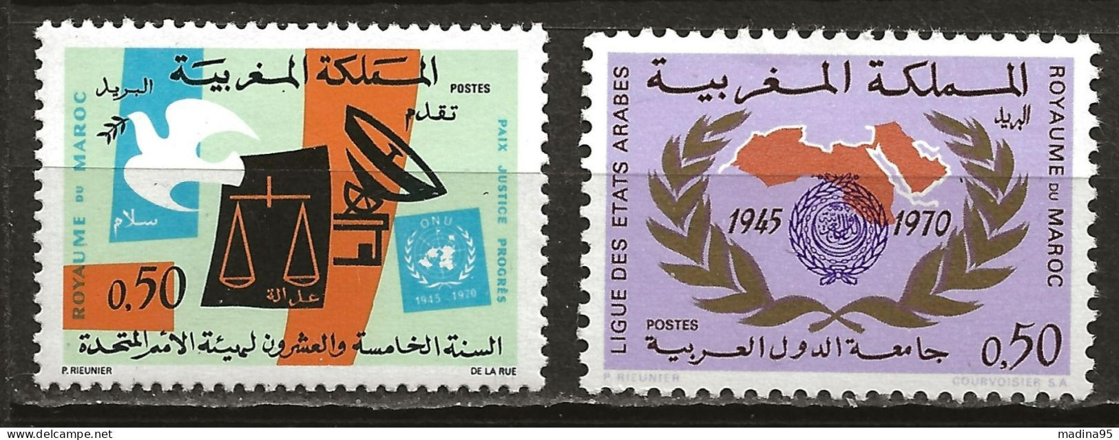 MAROC: **, N° YT 609 Et 610, TB - Morocco (1956-...)