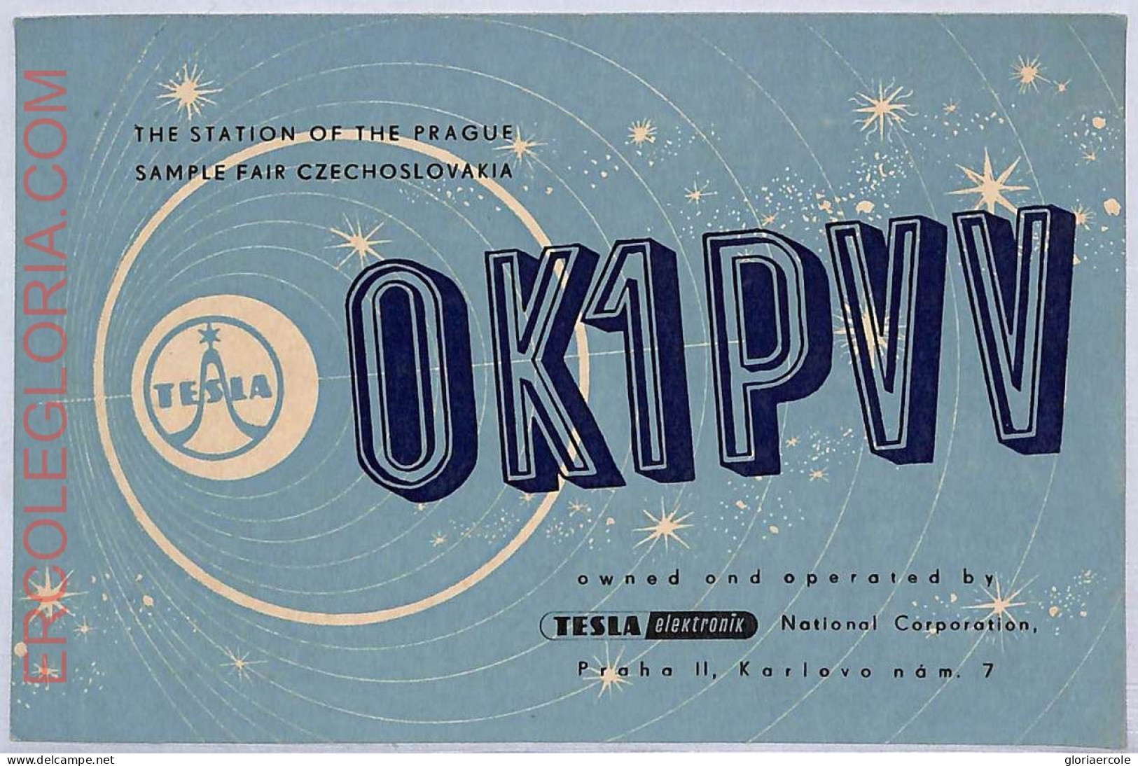 Ad9008 - Czechoslovakia - RADIO FREQUENCY CARD - 1950 - Radio