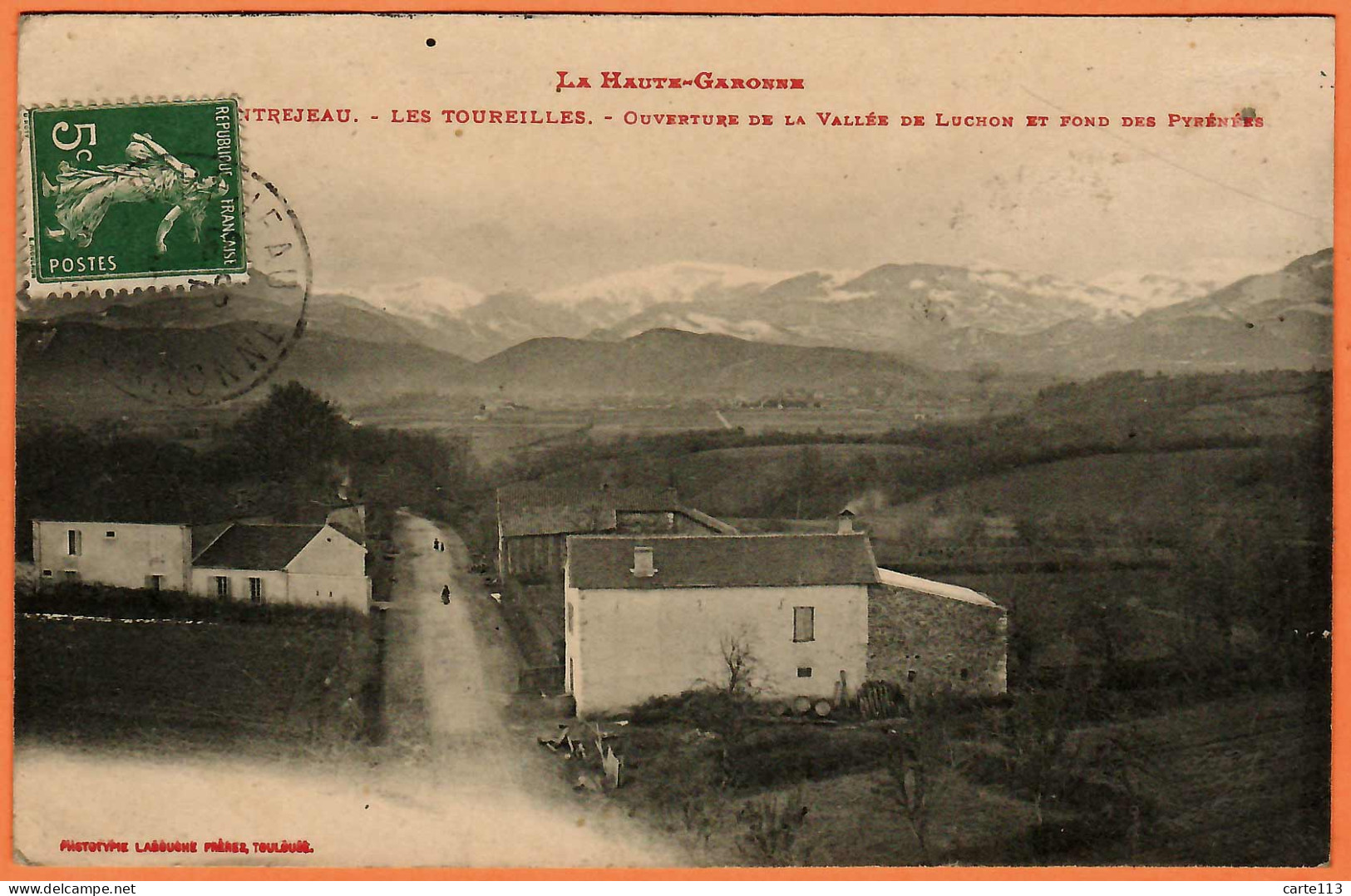 31 - B35171CPA - LES TOUREILLES -MONTREJEAU - Ouverture De La Vallée De Luchon  Et Fond Des Pyrénées - Assez Bon état - - Autres & Non Classés