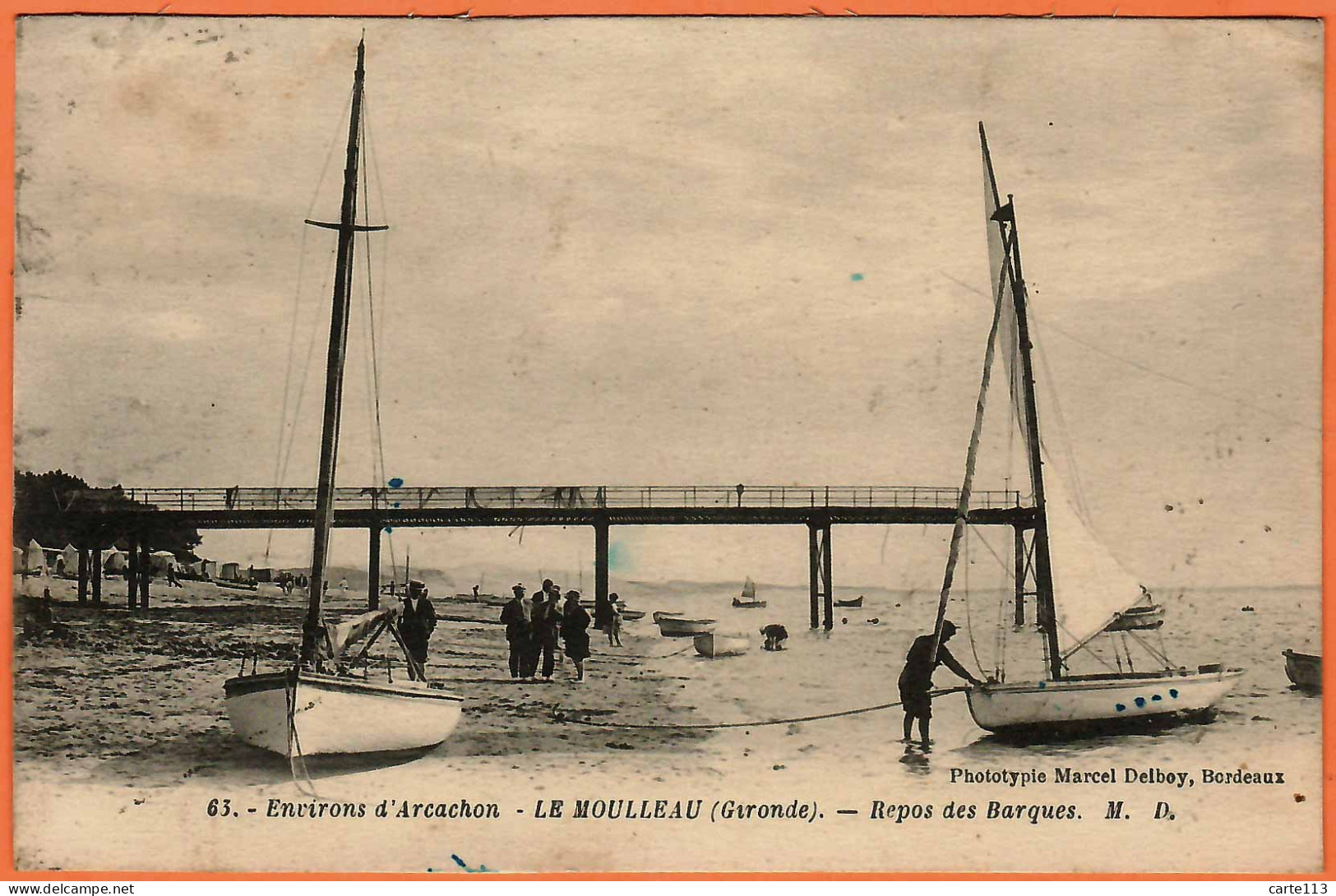 33 - B35165CPA - LE MOULLEAU - ARCACHON - Le Repos Des Barques - Très Bon état - GIRONDE - Other & Unclassified