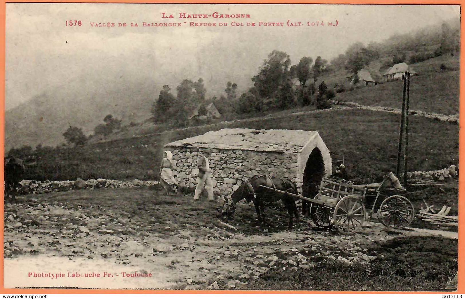 31 - B35175CPA - Vallée De La Ballongue - Refuge Du Col De Portet - Très Bon état - HAUTE-GARONNE - Autres & Non Classés