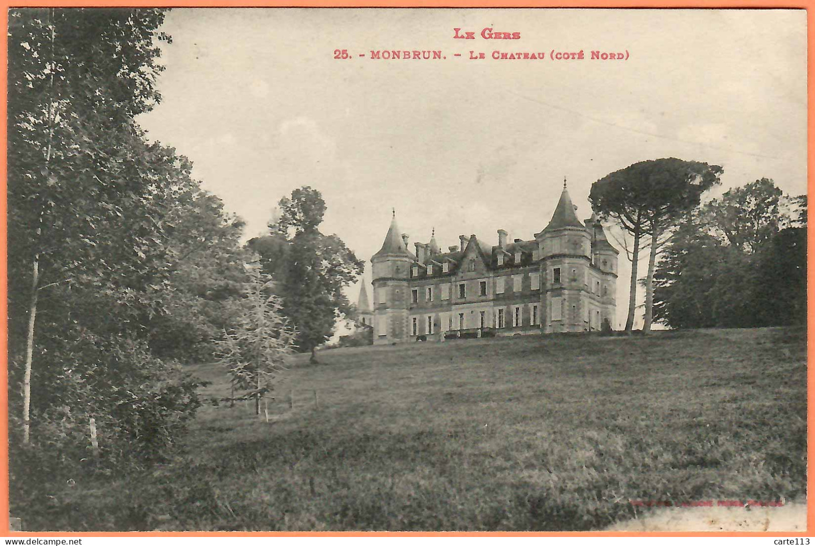 32 - B35157CPA - MONBRUN - Le Château Coté Nord - Très Bon état - GERS - Sonstige & Ohne Zuordnung