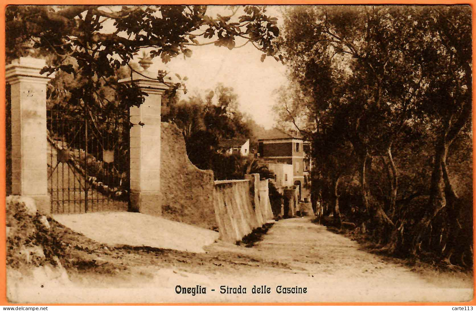 - B35151CPA - ONEGLIA - Italie - Strada Delle Cascine - Liguria - Très Bon état - EUROPE - Altri & Non Classificati