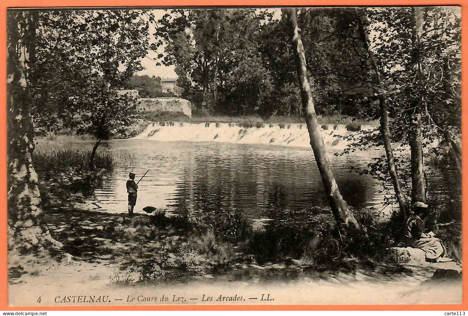 34 - B35145CPA - CASTELNAU LE LEZ - Le Cours Du Lez - Cascades - Très Bon état - HERAULT - Castelnau Le Lez