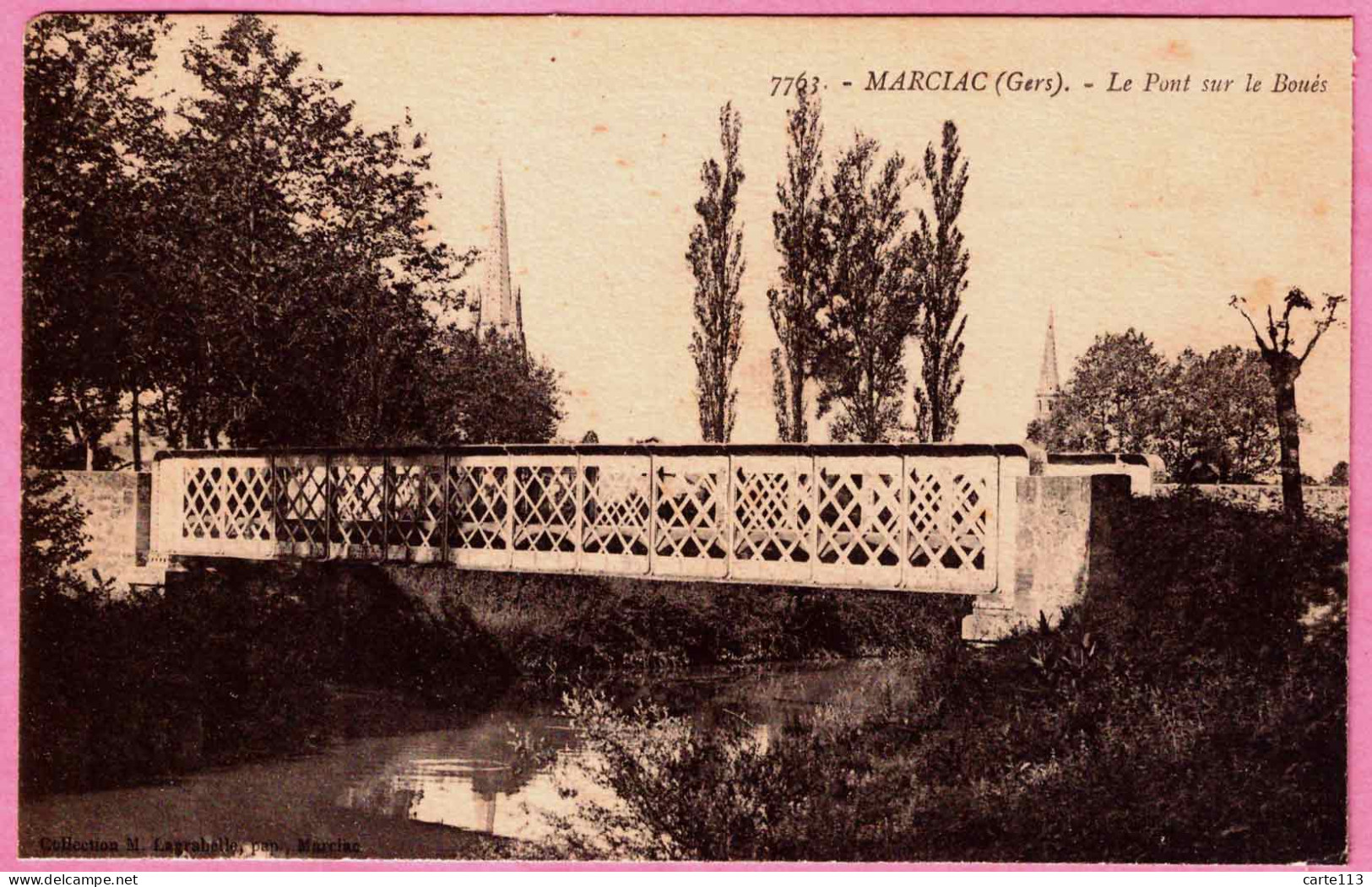 32 - B35126CPA - MARCIAC - Le Pont Sur Le Boues - Très Bon état - GERS - Sonstige & Ohne Zuordnung