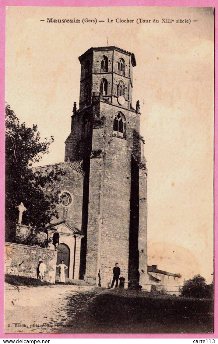 32 - B35121CPA - MAUVEZIN - Clocher - Tour Du XIIIe Siecle - Très Bon état - GERS - Autres & Non Classés