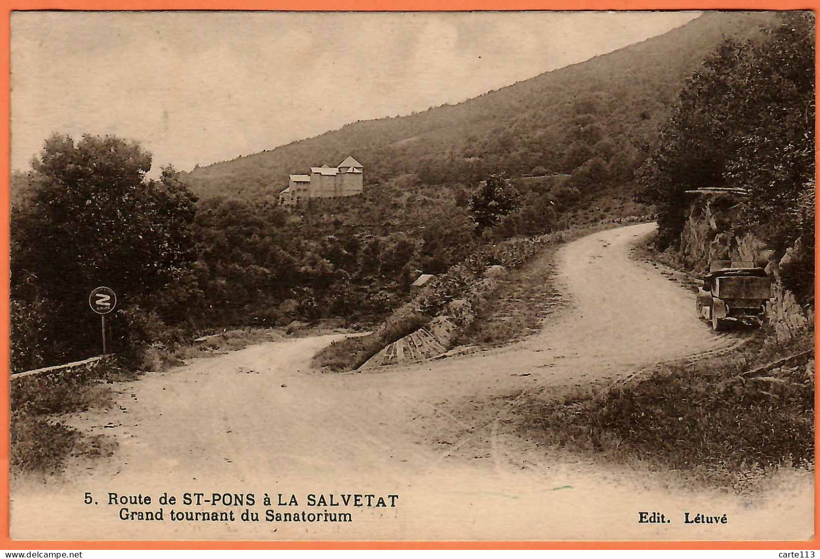 34 - B35114CPA - SAINT ST PONS - LA SALVETAT - Grand Tournant Du Sanatorium - Très Bon état - HERAULT - Saint-Pons-de-Thomières