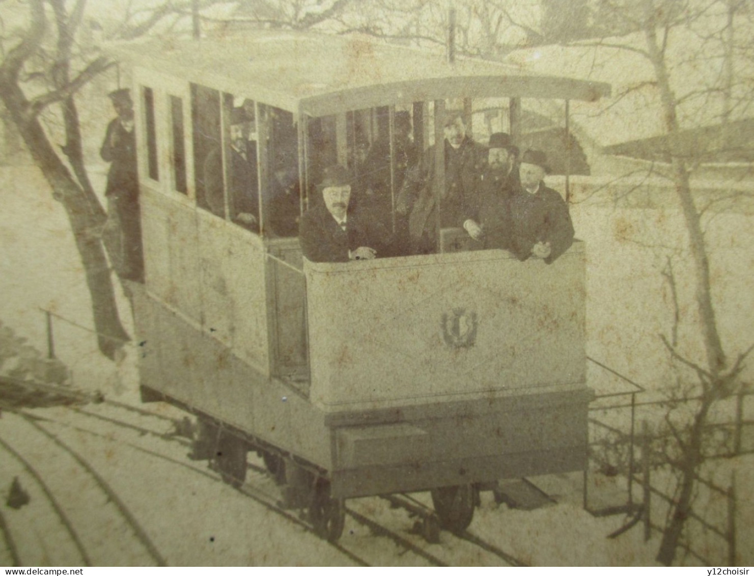 ANCIENNE PHOTO FUNICULAIRE A THONON LES BAINS HAUTE SAVOIE - Altri & Non Classificati